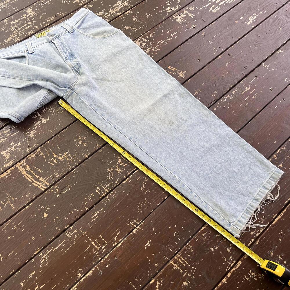 (34x30) Vintage 90s JNCO Jeans Smokestacks Pipes Wide Leg Baggy Skater Rave - Picture 6 of 8